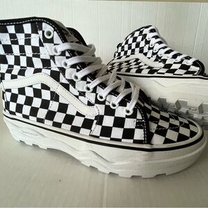 Vans Unisex SentrySK8 Hi Checkerboard Men's 8 Women's 9.5  Sneakers NWOT